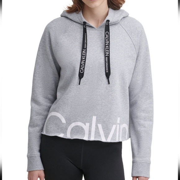 Calvin Klein Performance Tops - Calvin Klein Crop Hoodie